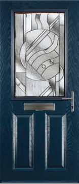 Navy Blue Art Glass Composite