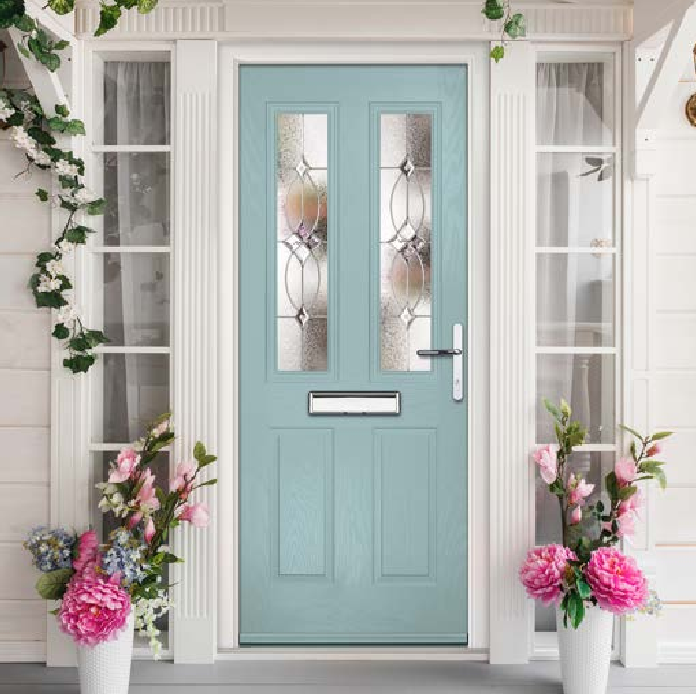 Duck Egg Blue with Sidelights