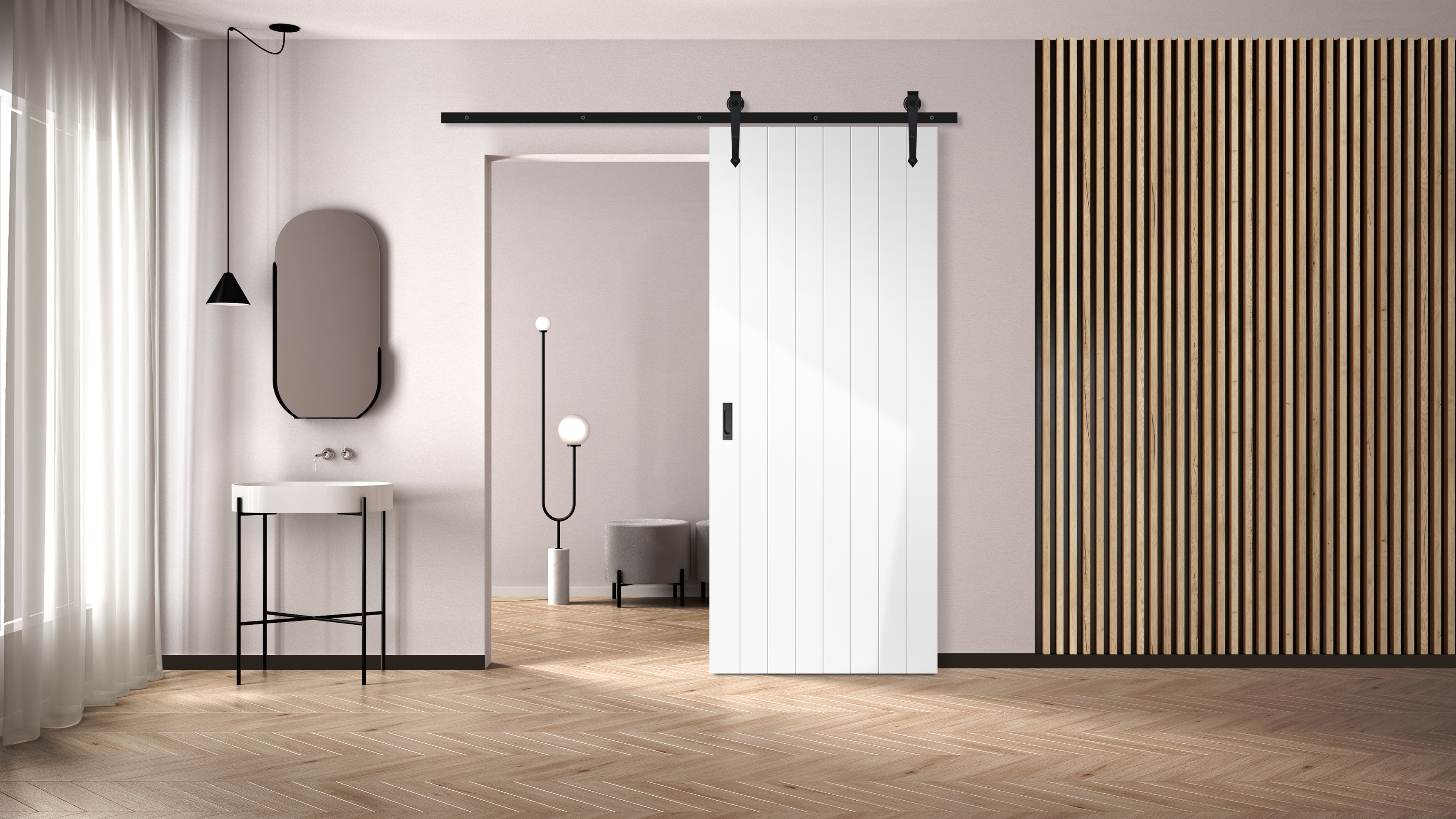 Oak Sliding Barn Door