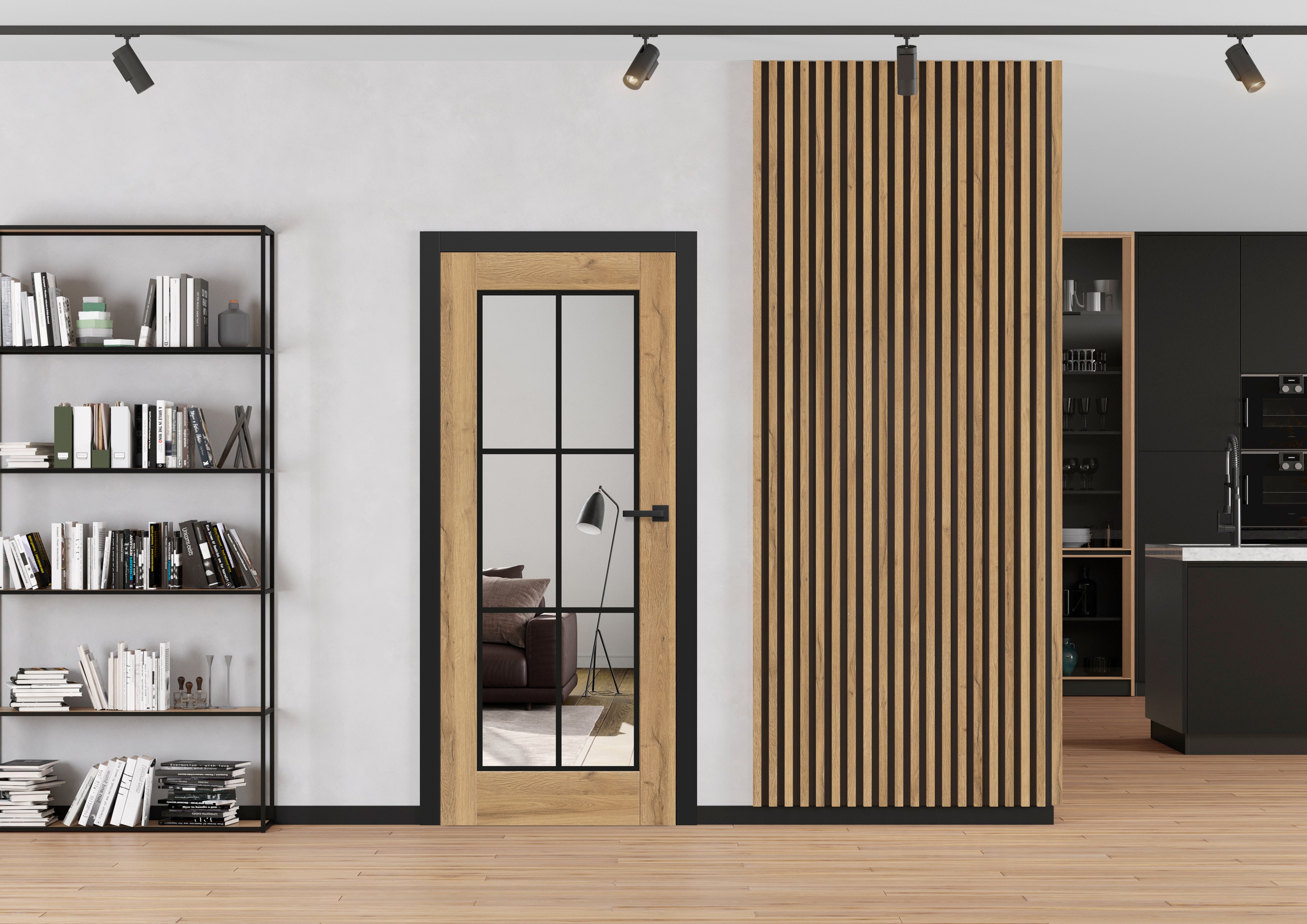 Natural Oak Glazed Internal Door