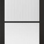Black Soho Reeded Glazed Internal Door
