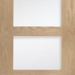 Internal Oak Pre-Finished Shaker 4 Panel Door with Obscure Glass