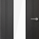 Black Laminate Monaco Glazed Internal Door