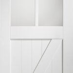 Internal White Primed Cottage with Clear Glass