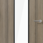 Light Grey Laminate Monaco Glazed Internal Door