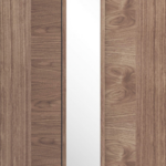 Walnut Sofia Glazed 1L Internal Door