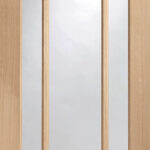 Worcester Internal Oak Door with Clear Glass