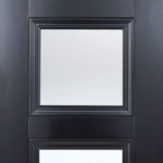 Black Amsterdam Glazed 3L Internal Door