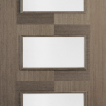Chocolate Grey Apollo Glazed 3L Internal Door