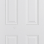 GRP Colonial 6P White External Door