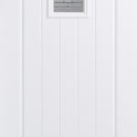 GRP Cottage White Glazed 1L External Door