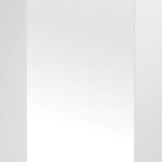 Internal White Primed Pattern 10 with Clear Glass Fire Door