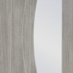 Internal Laminate White Grey Salerno with Clear Glass Door