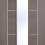 Medium Grey Laminate Vancouver Glazed Internal Door