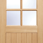 Oak Cottage Glazed 6L External Door