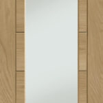 Unfinished Palermo Original 1 Light Internal Oak Fire Door with Clear Glass (wide)