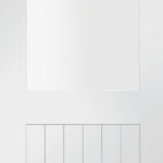 Internal White Primed Suffolk with Clear Glass Fire Door