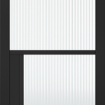 Black Chelsea Glazed 4L Reeded Internal Door