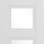 White Amsterdam Glazed 3L Internal Door