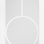 White Bowery Clear Glazed Internal Door