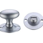Zoo Hardware Fulton & Bray Oval Turn & Release (36mm), Satin Chrome - FB41SC