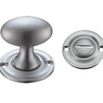 Zoo Hardware Fulton & Bray Oval Turn & Release (42mm), Satin Chrome - FB42SC