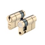 Zoo Hardware Vier Precision Euro Profile British Standard 5 Pin Single Cylinders (Various Sizes), Polished Brass - V5EP40SPBE