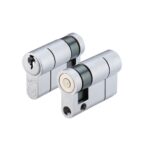 Zoo Hardware Vier Precision Euro Profile British Standard 5 Pin Single Cylinders (Various Sizes), Satin Chrome - V5EP40SSCE