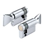 Zoo Hardware Vier Precision Euro Profile Single Body Cylinder Turn Only, Polished Chrome - V5EP40STPC
