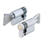 Zoo Hardware Vier Precision Euro Profile Single Body Cylinder Turn Only, Satin Chrome - V5EP40STSC