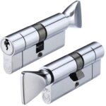 Zoo Hardware Vier Precision Euro Profile Cylinder & Turn (Various Sizes), Polished Chrome - V5EP60CTPCE
