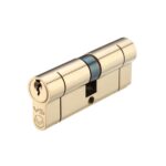 Zoo Hardware Vier Precision Euro Profile British Standard 5 Pin Double Cylinders (Various Sizes), Polished Brass - V5EP60DPBE