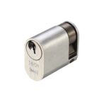 Zoo Hardware Vier Precision Oval Profile 5 Pin Single Cylinders (40mm OR 45mm), Satin Chrome - V5OP40SSCE