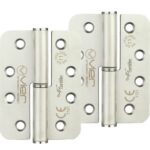 Zoo Hardware Vier Precision 4 Inch Grade 11 Radius Edge Lift-Off Hinge, Satin Stainless Steel - VLHL243RS (sold in pairs)