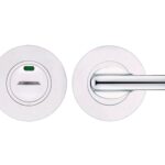 Zoo Hardware ZGS Disabled Bathroom Turn & Release With Indicator, Polished Stainless Steel - ZCS006IPS