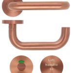 Zoo Hardware ZCS Architectural RTD Lever On Round Rose, PVD Satin Bronze - ZCS030LL-PVDBZ (sold in pairs)