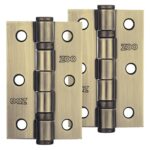 Zoo Hardware 3 Inch Steel Ball Bearing Door Hinges, Florentine Bronze - ZHS32FB (sold in pairs)