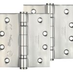Zoo Hardware 4 Inch Grade 13 Ball Bearing Hinge, Polished Stainless Steel - ZHSS244P (sold in pairs)