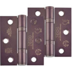 Zoo Hardware 3 Inch Grade 11 (Square OR Radius Edge) Ball Bearing Hinge, Etna Bronze - ZHSS7667S-ETB (sold in pairs)