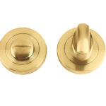 Zoo Hardware Stanza Bathroom Turn & Release, Favo Satin Brass - ZPZ004-FSB