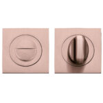 Zoo Hardware Stanza Square Bathroom Turn & Release, Tuscan Rose Gold - ZPZSQ004-TRG