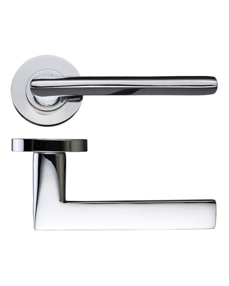 Zoo Hardware Virottia Polished Chrome Door Handles - FB070CP (sold in pairs) - Image 1