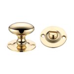 Zoo Hardware Fulton & Bray Oval Turn & Release (36mm), Polished Brass - FB41