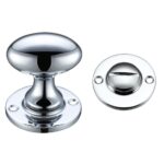 Zoo Hardware Fulton & Bray Oval Turn & Release (40mm), Polished Chrome - FB54CP