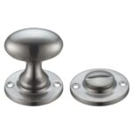 Zoo Hardware Fulton & Bray Oval Turn & Release (40mm), Satin Nickel - FB54SN