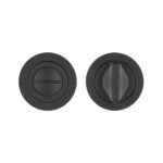 Zoo Hardware Rosso Tecnica Grade 304 Stainless Steel Bathroom Turn & Release, Powder Coated Black - RT004PCB