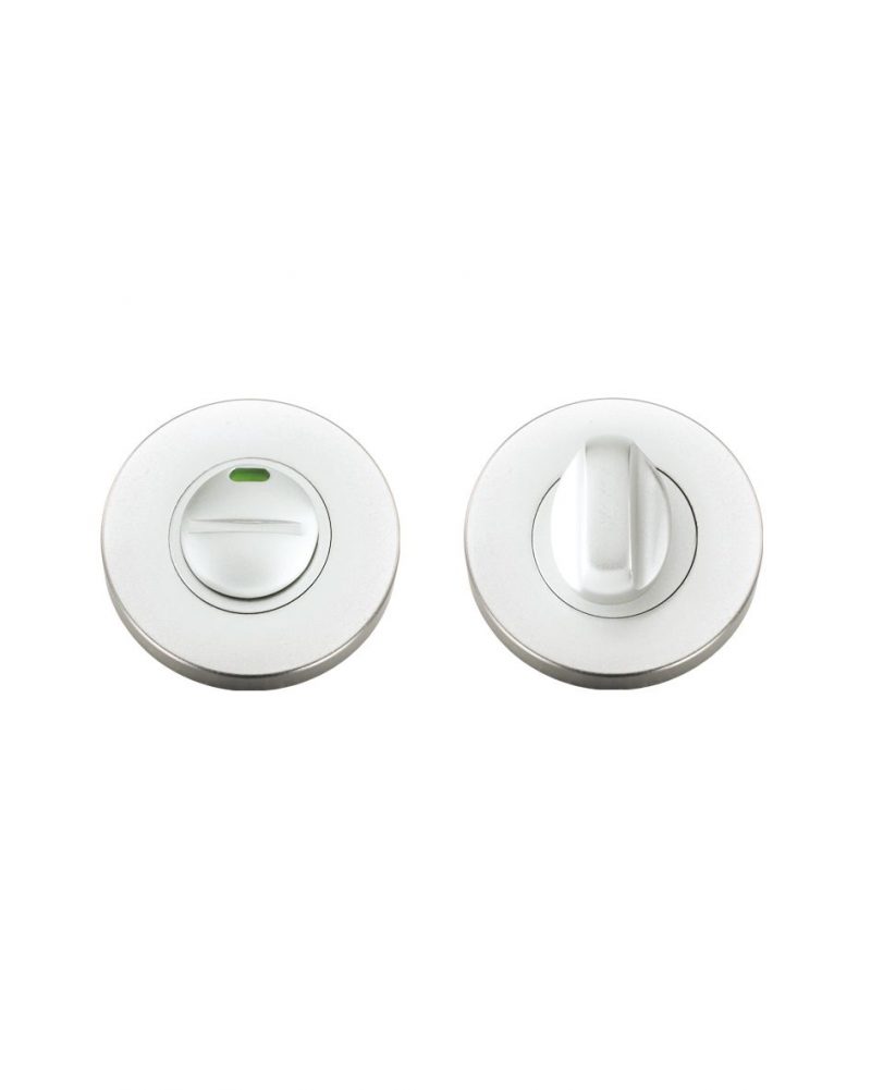 Zoo Hardware Architectural Aluminium Disabled Turn & Release With Indicator, Satin Aluminium - ZAA004ISA - Image 1