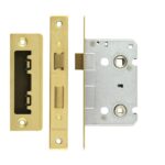 Zoo Hardware Contract Bathroom Lock (64mm OR 76mm), PVD Stainless Brass - ZBC64PVD