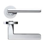Zoo Hardware Stanza Venice Lever On Round Rose, Polished Chrome - ZPZ070CP (sold in pairs)