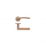 Zoo Hardware Stanza Amalfi Lever On Round Rose, Tuscan Rose Gold - ZPZ080-TRG (sold in pairs)